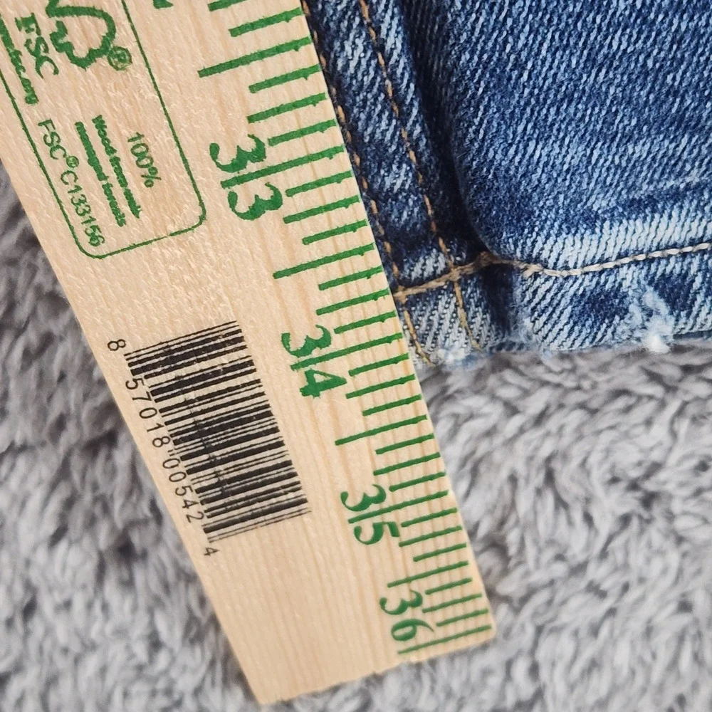 Hudson Blake Jeans Mens 40x34 Medium Wash Denim Slim Straight Distressed Pocket